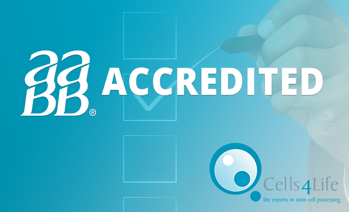 Cells4Life Cord Blood Bank Receives AABB Accreditation