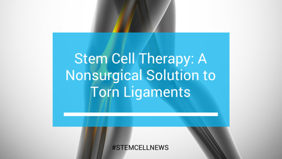 Stem Cell Therapy: A Non-surgical Solution to Torn Ligaments